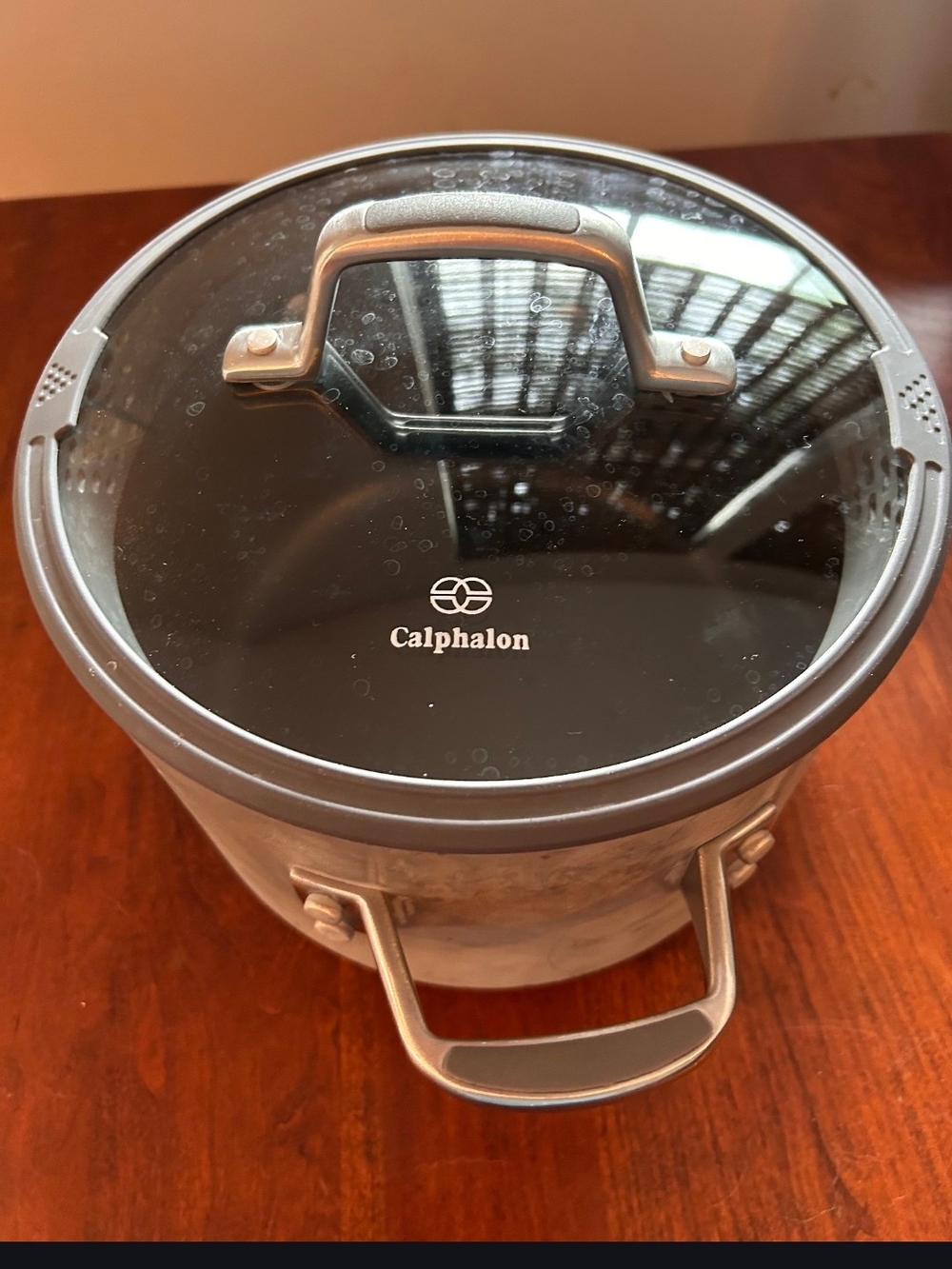 Calphalon Stainless Steel Saucepan with Glass Lid - Gray